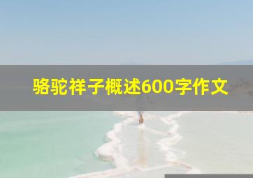 骆驼祥子概述600字作文