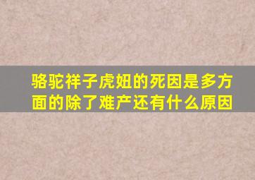 骆驼祥子虎妞的死因是多方面的除了难产还有什么原因