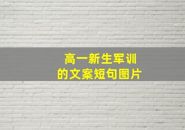 高一新生军训的文案短句图片