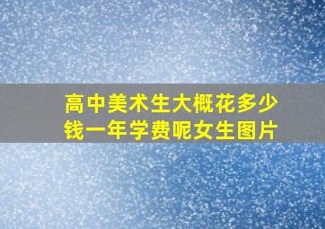 高中美术生大概花多少钱一年学费呢女生图片