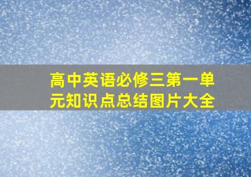 高中英语必修三第一单元知识点总结图片大全