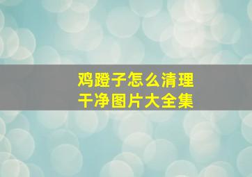 鸡蹬子怎么清理干净图片大全集