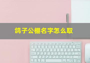 鸽子公棚名字怎么取