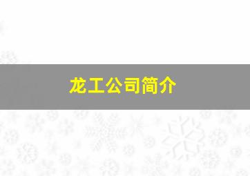 龙工公司简介