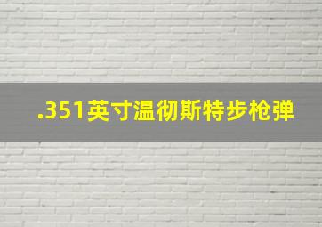 .351英寸温彻斯特步枪弹