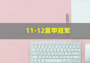 11-12意甲冠军