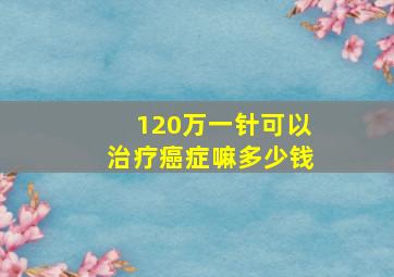 120万一针可以治疗癌症嘛多少钱