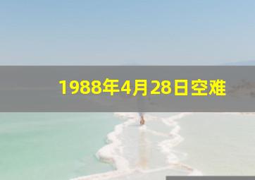 1988年4月28日空难