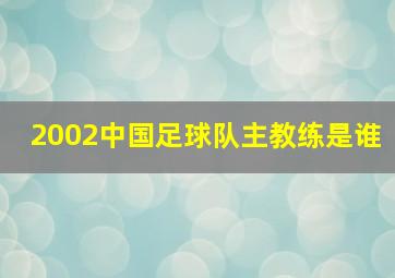 2002中国足球队主教练是谁