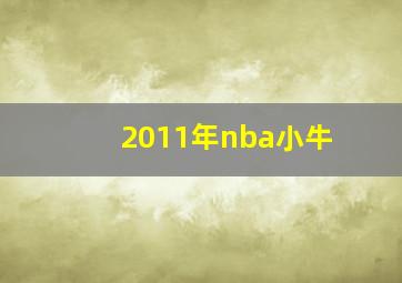 2011年nba小牛