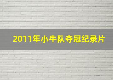 2011年小牛队夺冠纪录片