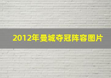 2012年曼城夺冠阵容图片