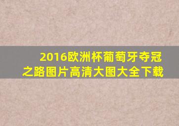 2016欧洲杯葡萄牙夺冠之路图片高清大图大全下载