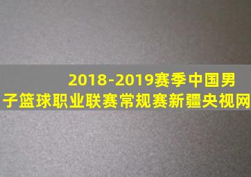 2018-2019赛季中国男子篮球职业联赛常规赛新疆央视网