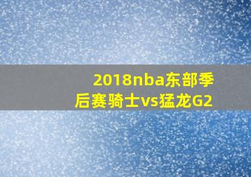 2018nba东部季后赛骑士vs猛龙G2