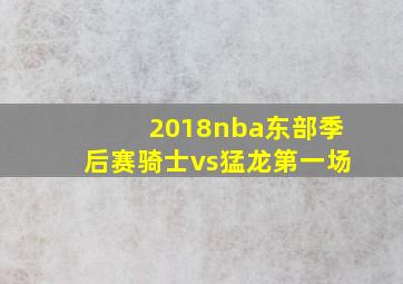 2018nba东部季后赛骑士vs猛龙第一场