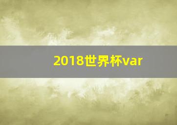 2018世界杯var