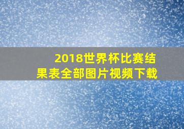 2018世界杯比赛结果表全部图片视频下载