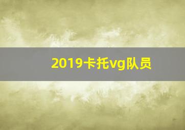 2019卡托vg队员