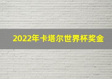 2022年卡塔尔世界杯奖金