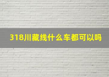 318川藏线什么车都可以吗