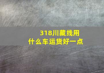 318川藏线用什么车运货好一点