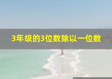 3年级的3位数除以一位数