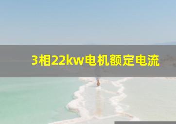 3相22kw电机额定电流