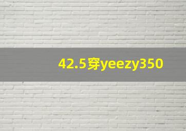 42.5穿yeezy350