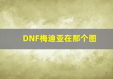 DNF梅迪亚在那个图