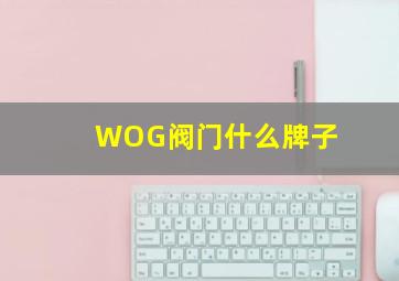 WOG阀门什么牌子