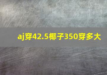 aj穿42.5椰子350穿多大