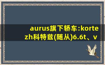 aurus旗下轿车:kortezh科特兹(随从)6.6t、v12