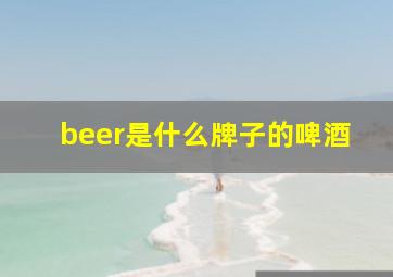 beer是什么牌子的啤酒