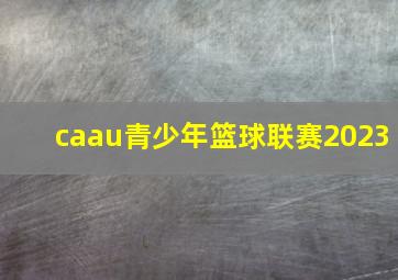 caau青少年篮球联赛2023