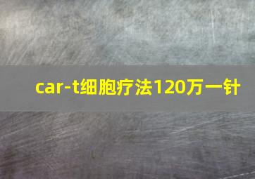 car-t细胞疗法120万一针