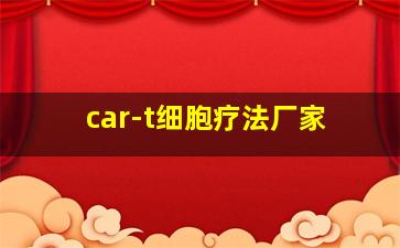 car-t细胞疗法厂家