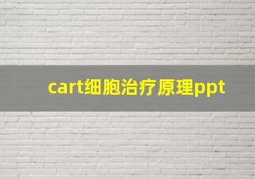 cart细胞治疗原理ppt