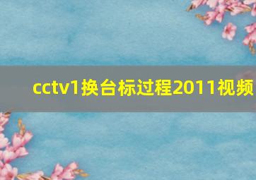 cctv1换台标过程2011视频