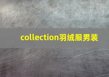 collection羽绒服男装