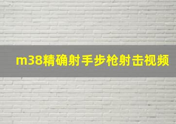 m38精确射手步枪射击视频