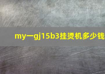 my一gj15b3挂烫机多少钱