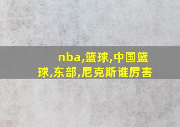 nba,篮球,中国篮球,东部,尼克斯谁厉害