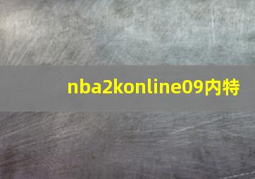 nba2konline09内特