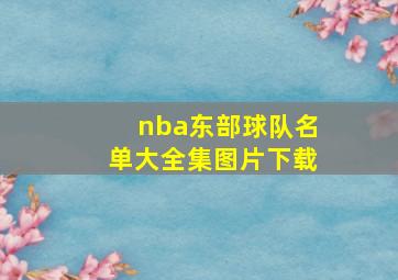 nba东部球队名单大全集图片下载