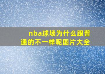 nba球场为什么跟普通的不一样呢图片大全