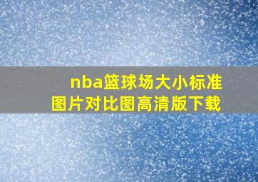 nba篮球场大小标准图片对比图高清版下载