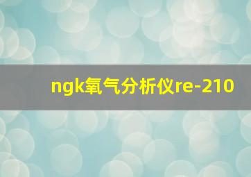 ngk氧气分析仪re-210