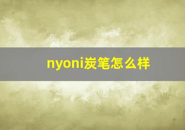 nyoni炭笔怎么样