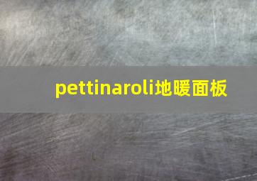 pettinaroli地暖面板